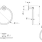 Mica Hand Towel Ring