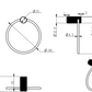 Mica Fluted Towel Ring