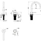 Mica Gooseneck Hob Basin Mixer Set