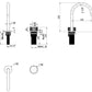 Mica Fluted Gooseneck Hob Basin Mixer Set