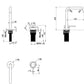 Mica Soft-Square Hob Basin Mixer Set