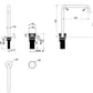Mica Fluted Soft-Square Hob Sink/Basin Mixer Set