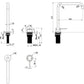 Mica Soft-Square Hob Sink/Basin Mixer Set