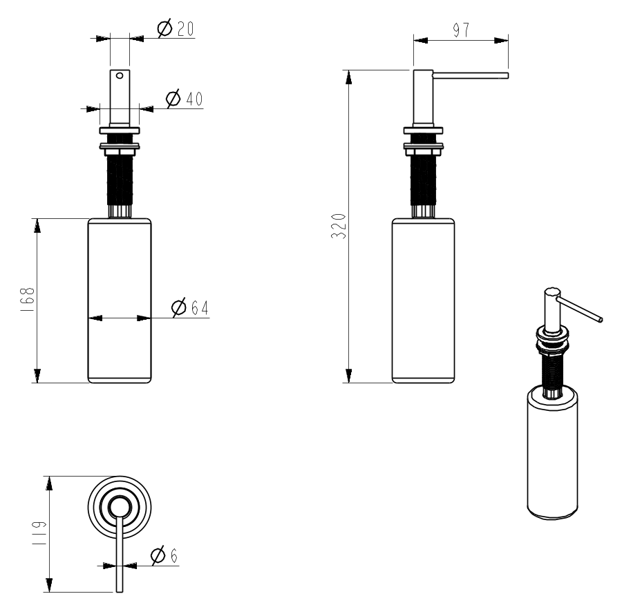 Mica Soap Dispenser