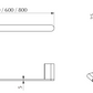 Supra Single Towel Rail