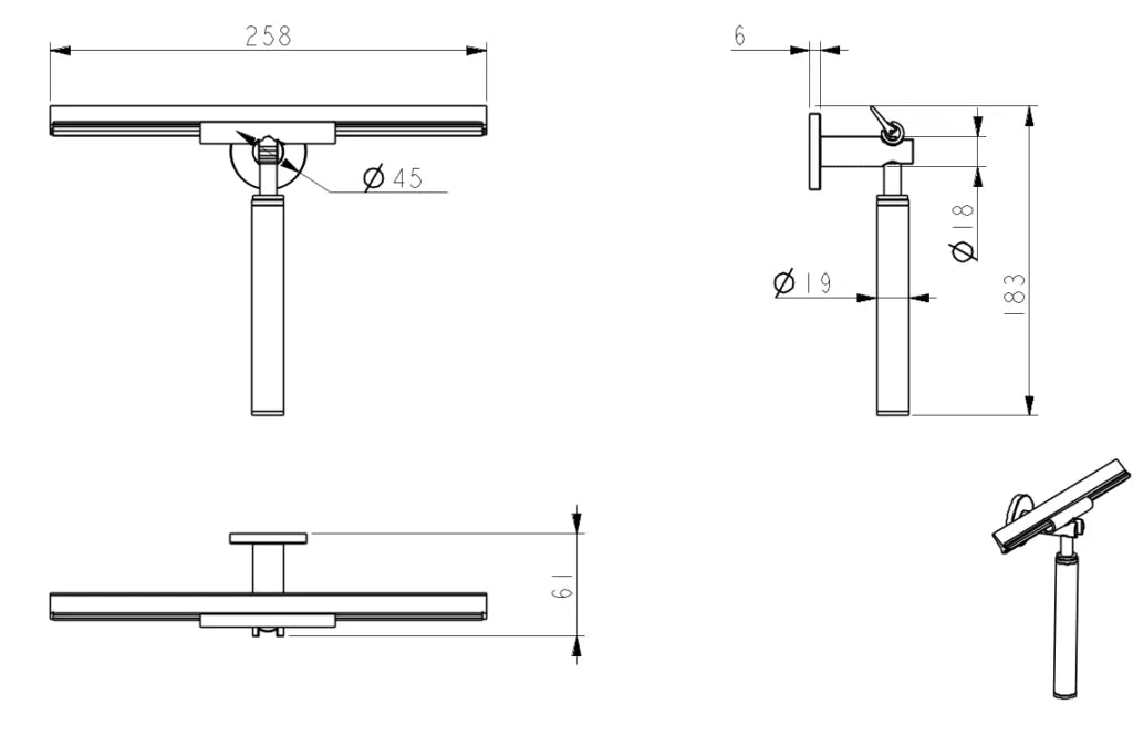 Mica Glass Squeegee