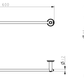 Mica Heritage Single Towel Rail - 600mm