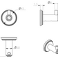 Mica Fluted Robe Hook
