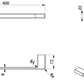 Milos Single Towel Rail