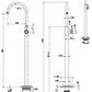 Mica Heritage Freestanding Bath Mixer