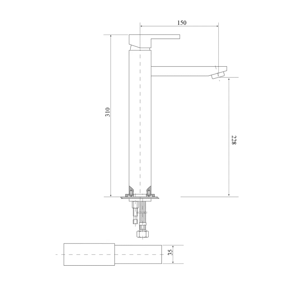 Deko Tall Basin Mixer
