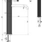 Mica Fluted Tall Basin Mixer