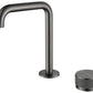 Mica Fluted Soft-Square Hob Basin Mixer Set