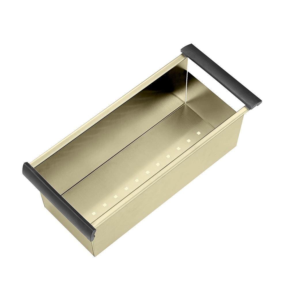 Atlas Handmade Double Bowl Kitchen Sink in Brushed Gold