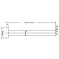 Cresta Ceiling Arm - 300mm