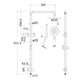 Mica Dual Shower Rail