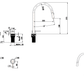 Mica Pull-Out Hob Mixer Set