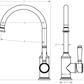 Clasico Sink Mixer - Ceramic Handle