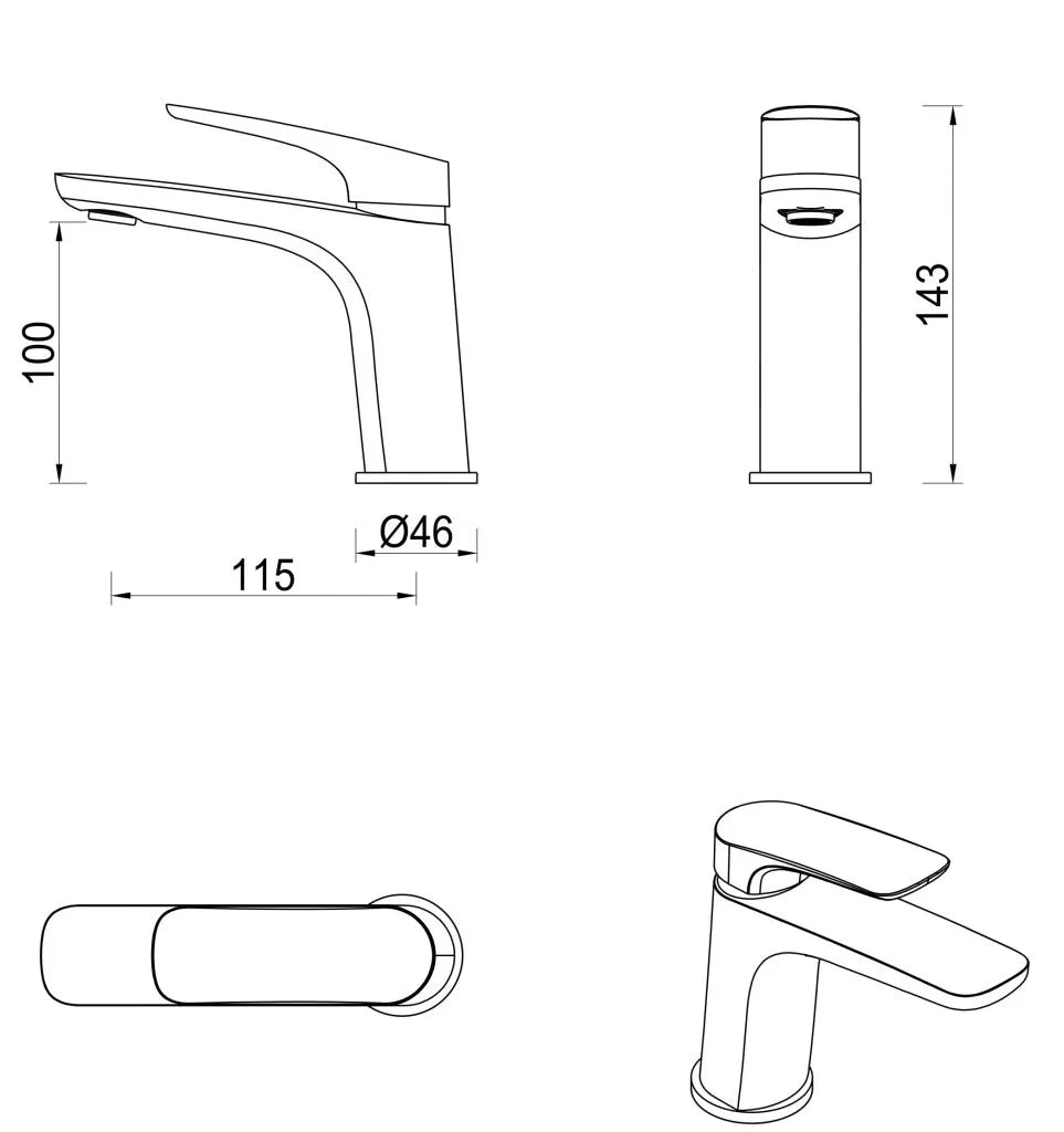 Kaza Basin Mixer