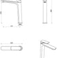 Kaza Tall Basin Mixer