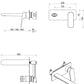 Kaza Wall-Spout Combo – 1P – TRIM KIT ONLY