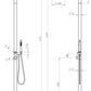 Mica Soft Square Freestanding Outdoor Shower