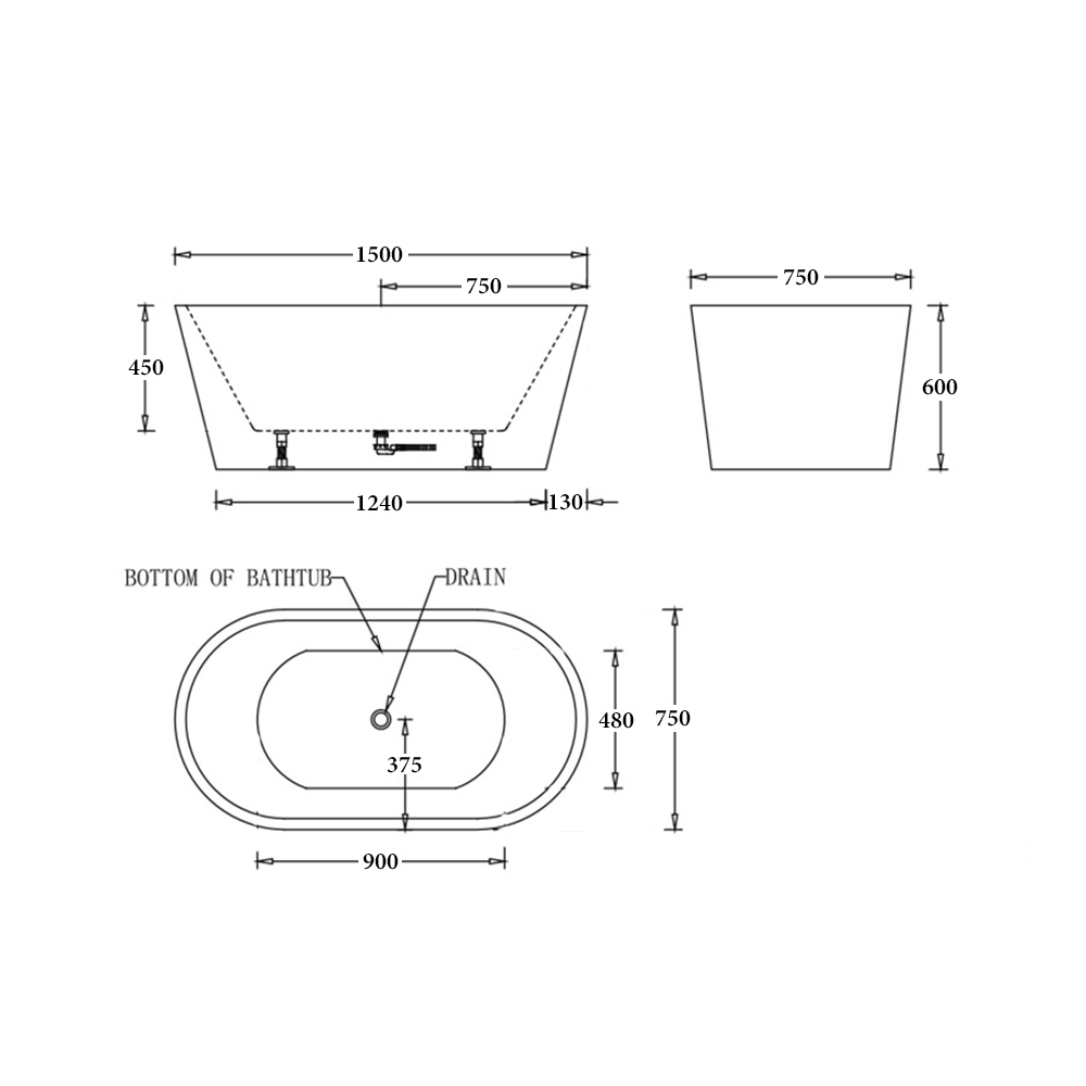 Oslo Freestanding Bathtub