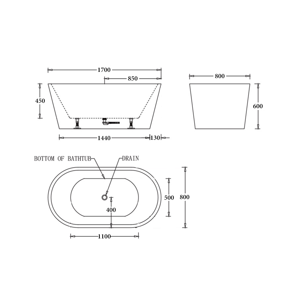 Oslo Freestanding Bathtub