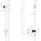 Mica Fluted Shower Rail – Inbuilt Inlet
