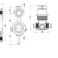 Mica Heritage Shower Mixer Diverter – TRIM KIT ONLY