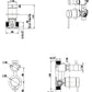 Mica Shower Mixer Diverter – 2P – TRIM KIT ONLY