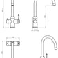 Mica Heritage 3-Way Filter Sink Mixer