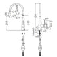 Mica Pull-Out Cone Sink Mixer