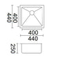 Luminare Sink 440 x 440mm