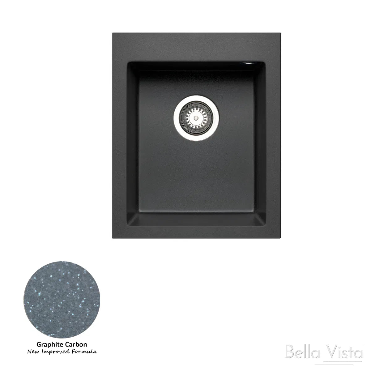Pradus Sink 410 x 500mm Graphite Carbon