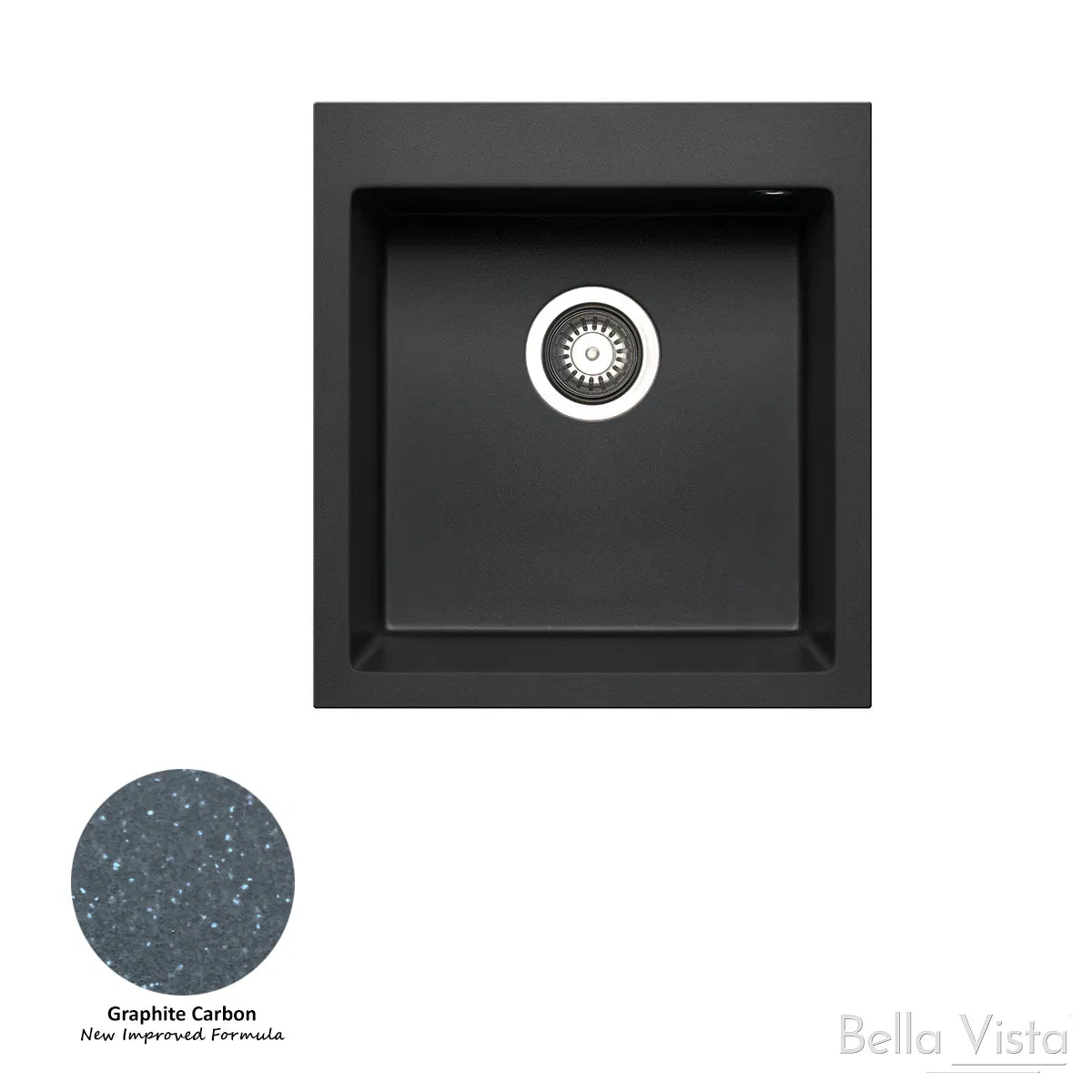 Pradus Sink 460 x 500mm Graphite Carbon