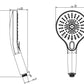 Mica Air Shower Handpiece