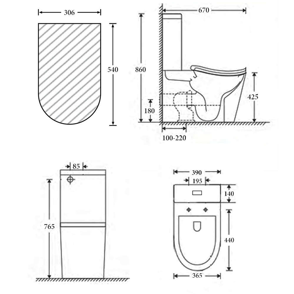 Seoul Ergonomic Toilet Suite