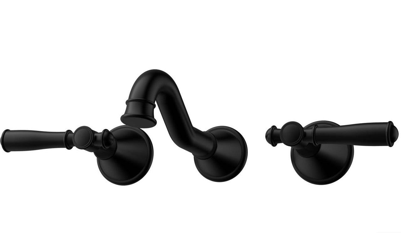 Clasico Wall Basin/Bath Set - Ceramic Handle