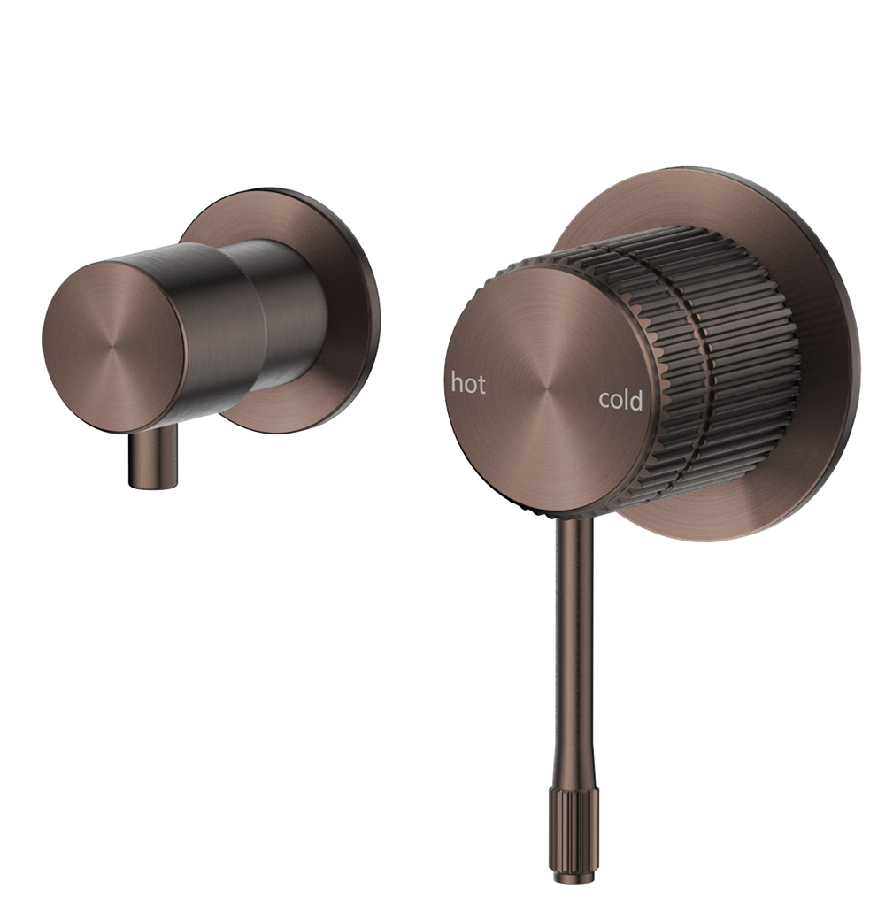 Mica Fluted Shower Mixer Diverter – Sideways