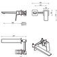 Tiago Wall-Spout Combo – 2P – TRIM KIT ONLY