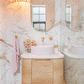 Bondi 600mm Natural Oak Wall Hung Curve Vanity (12TH & NTH Only)