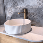 Bondi 900mm Natural Oak Wall Hung Curve Vanity