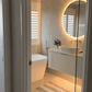 Hampshire 1200mm Satin White Wall Hung Curve Vanity