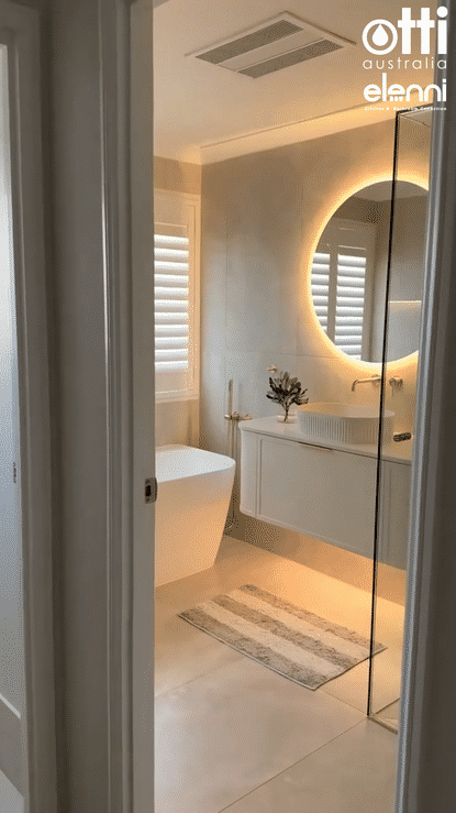 Hampshire 1200mm Satin White Wall Hung Curve Vanity