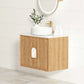 Laguna 600mm Natural American Oak Wall Hung Vanity