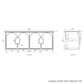 Laguna 1500mm Black American Oak Wall Hung Vanity