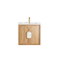 Laguna 600mm Natural American Oak Wall Hung Vanity