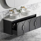 Laguna 1500mm Black American Oak Wall Hung Vanity