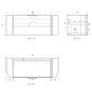 Bondi 1200mm Woodland Oak Fluted Curve Vanity